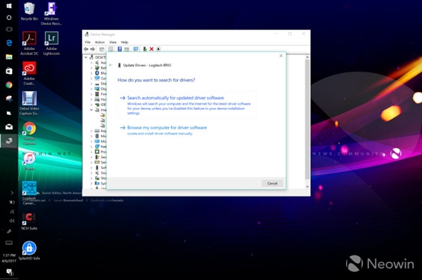 升级Windows 10创意者更新后罗技摄像头罢工:这样解决