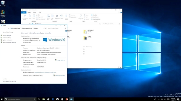 微软首发ARM版Windows 10 PC实机演示:完美安装运行x86软件