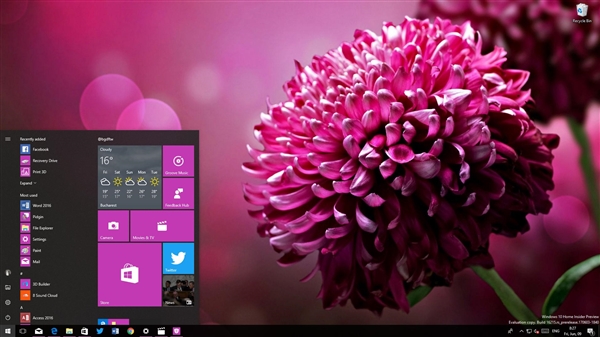 Windows 10开始菜单变了！全新风格小试牛刀
