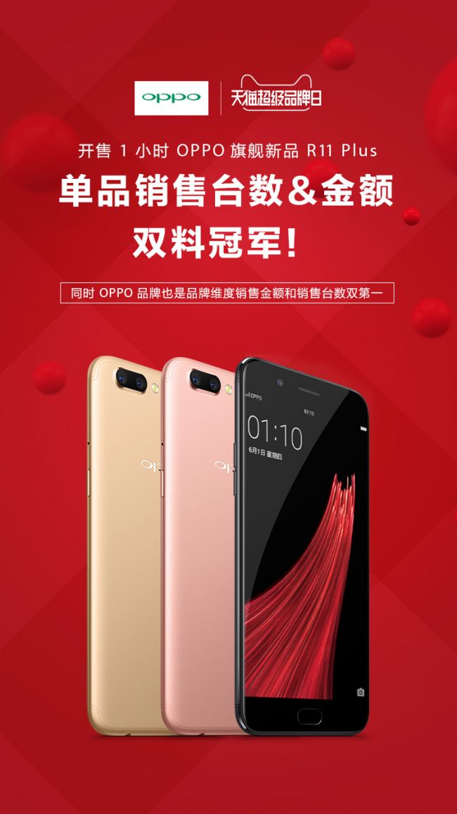 图1 OPPO R11 Plus天猫平台销量 销售额双第一.jpg