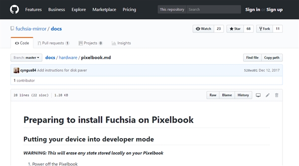 取代Win/Mac/Linux！谷歌Fuchsia OS基于Intel笔记本测试