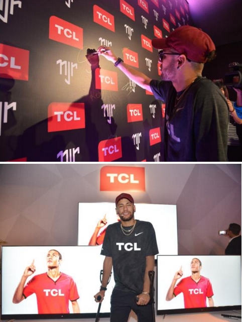 与TCL电视同框亮相 内马尔正式出任TCL&ldquo;全球品牌大使&rdquo;