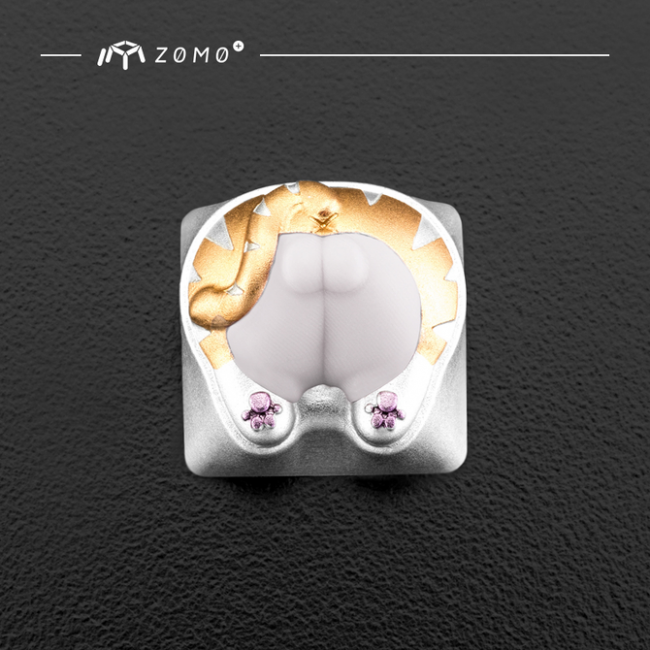 ZOMO黑科技新品，猫PP温感变色金属键帽。