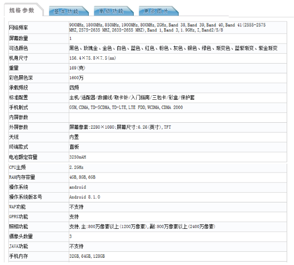 成都见？小米8青春版现身工信部 6.26英寸全面屏+AI双摄(图2)