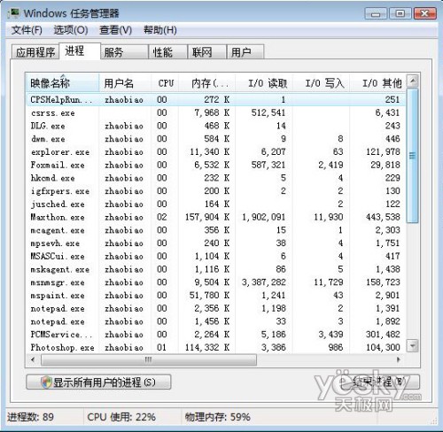 Vista中如何查看正进行读写操作的进程3