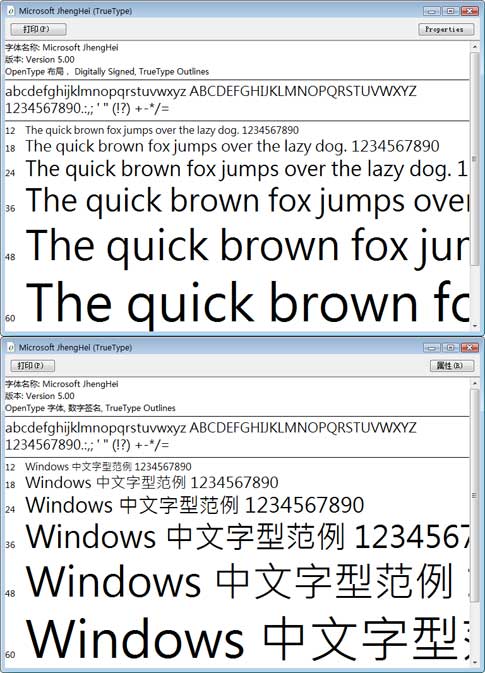 让 Vista 字体查看器显示中文字符预览
