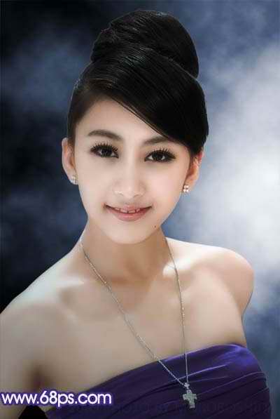 Photoshop打造蓝色的个性写真图片