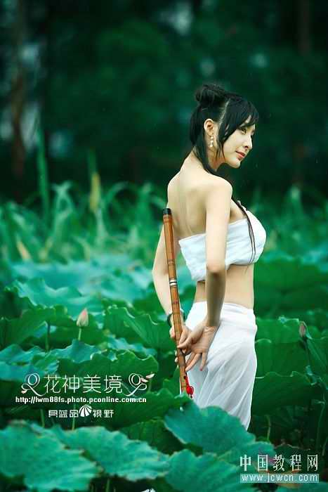 Photoshop调出荷花仙子的艺术效果
