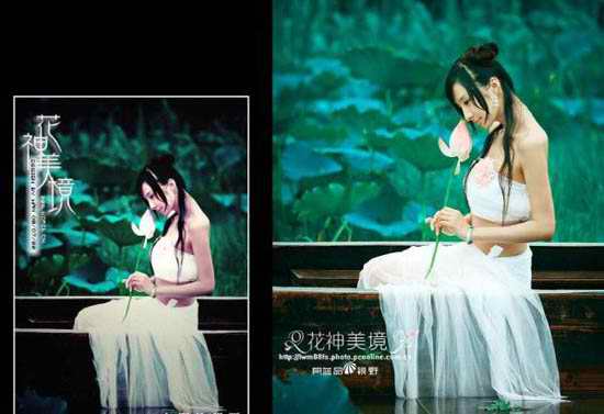 Photoshop调出荷花仙子的艺术效果