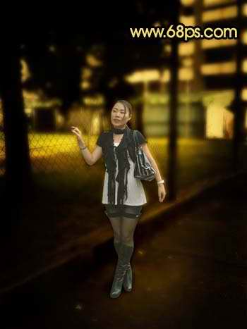 Photoshop调出人物照片柔和的仿夜色效果