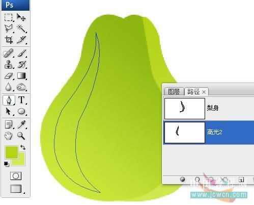 Photoshop初学者实例教程:鼠绘漂亮水晶水果图标