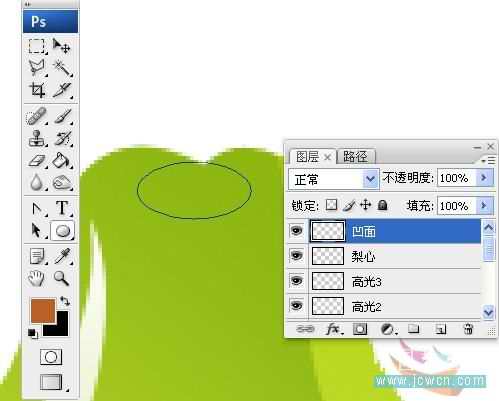 Photoshop初学者实例教程:鼠绘漂亮水晶水果图标