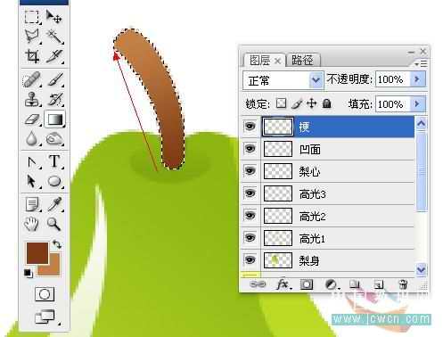 Photoshop初学者实例教程:鼠绘漂亮水晶水果图标