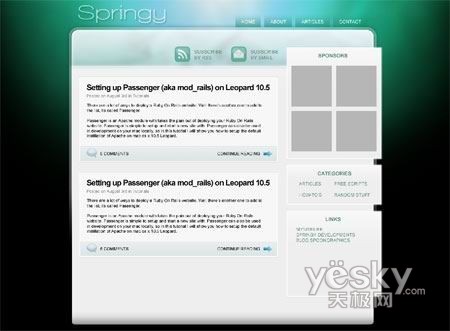 Photoshop教程:把PSD模板切为XHTML+CSS