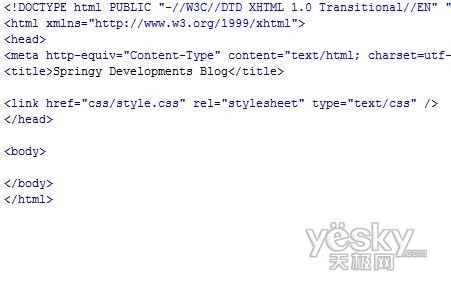 Photoshop教程:把PSD模板切为XHTML+CSS
