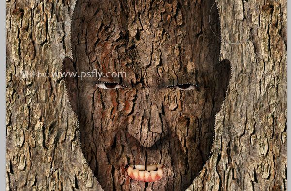 Photoshop合成科幻片中的树人魔怪