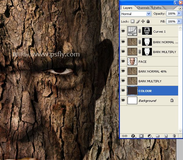 Photoshop合成科幻片中的树人魔怪