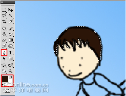 Photoshop CS4鼠绘教程:涂鸦绘制植树节儿童插画