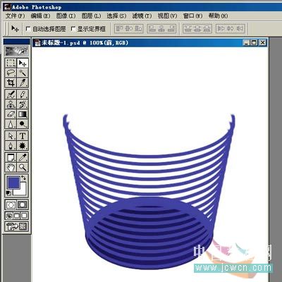 Photoshop鼠绘教程:绘制一只逼真的塑料垃圾篓