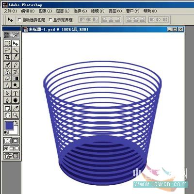 Photoshop鼠绘教程:绘制一只逼真的塑料垃圾篓