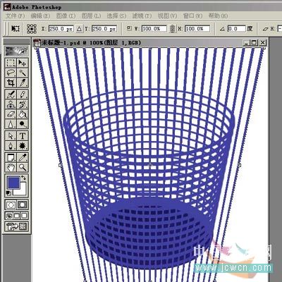 Photoshop鼠绘教程:绘制一只逼真的塑料垃圾篓