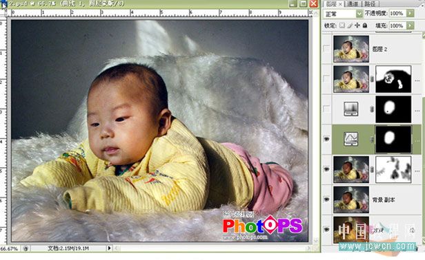 Photoshop后期教程:将宝宝昏暗的照片调整清晰