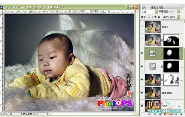 Photoshop后期教程:将宝宝昏暗的照片调整清晰