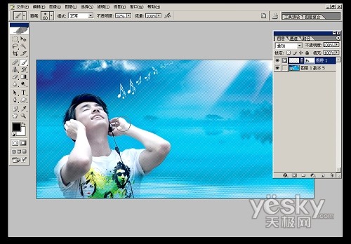 Photoshop创意设计:聆听心灵深处的音乐