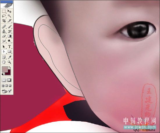 Photoshop鼠绘教程:人物写生之我的奶奶和宝宝