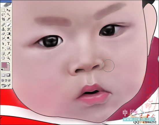 Photoshop鼠绘教程:人物写生之我的奶奶和宝宝