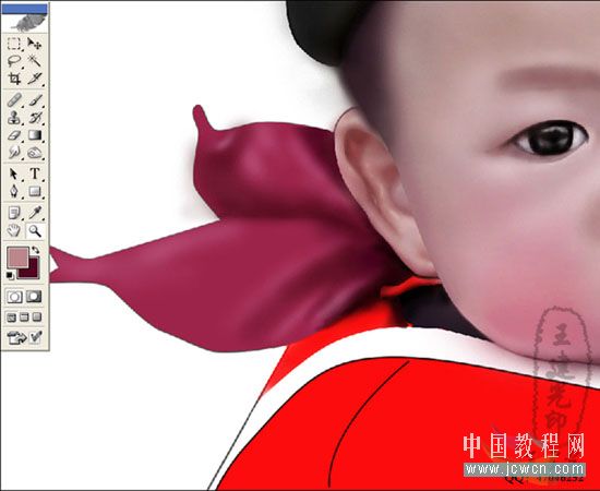 Photoshop鼠绘教程:人物写生之我的奶奶和宝宝