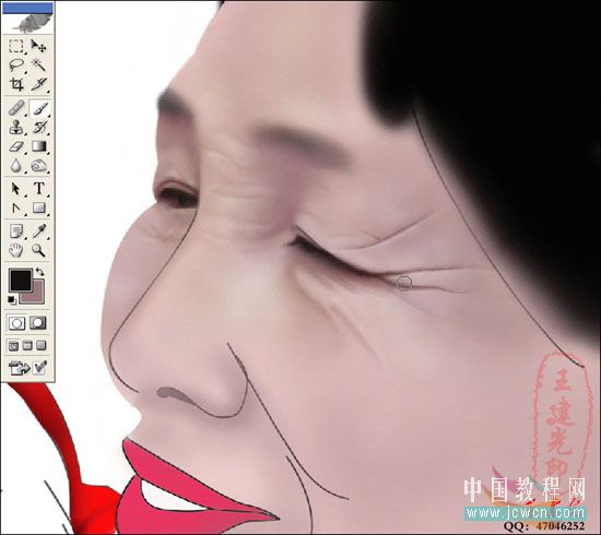 Photoshop鼠绘教程:人物写生之我的奶奶和宝宝