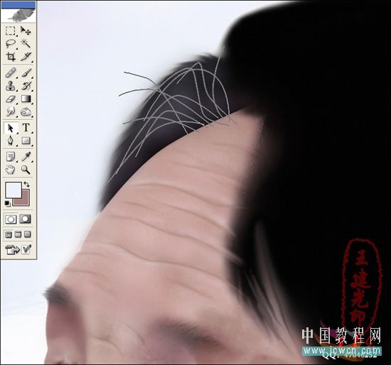Photoshop鼠绘教程:人物写生之我的奶奶和宝宝