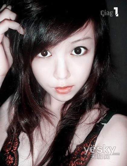 图为:调整肤色