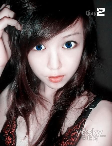 图为:美化眼睛