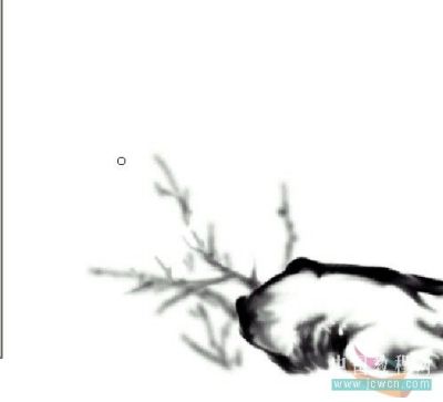 Photoshop鼠绘教程:绘制中国韵味水墨画_墨菊
