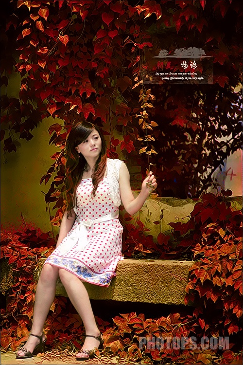 曲线快速把绿茵夏照片打造成金红秋