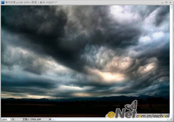 Photoshop教程:打造雷电交加暴风雨场景效果