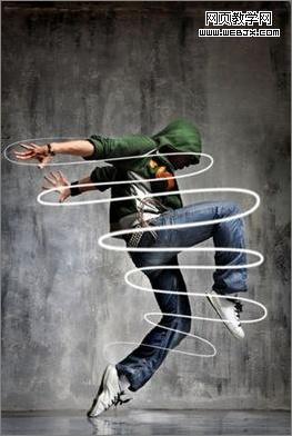 Photoshop制作动感光线舞步特效_www.knowsky.com