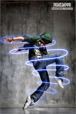 Photoshop制作动感光线舞步特效_www.knowsky.com(2)