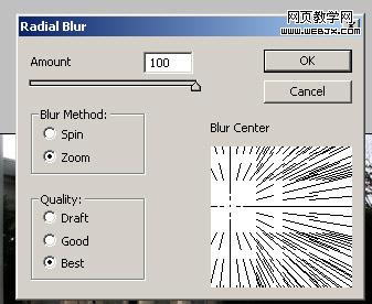Photoshop径向模糊制作阳光透射图_www.knowsky.com