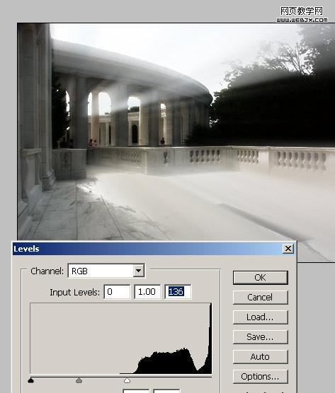 Photoshop径向模糊制作阳光透射图_www.knowsky.com