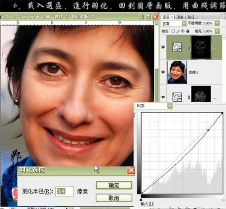 PS给偏色的中老年妇女磨皮及美白_www.knowsky.com