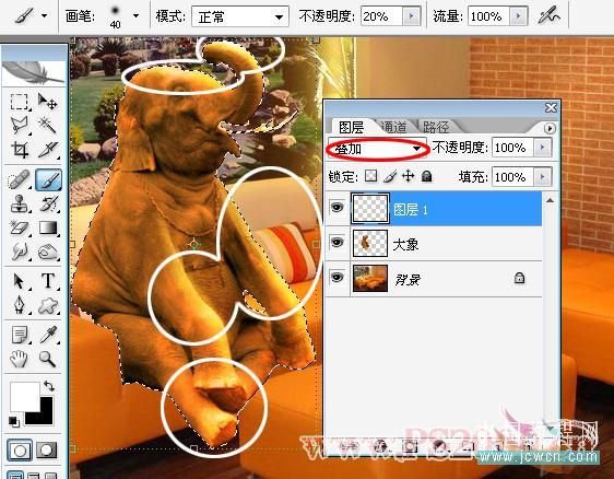Photoshop合成教程:打造小象宝宝的悠闲时光