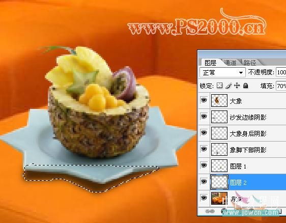 Photoshop合成教程:打造小象宝宝的悠闲时光