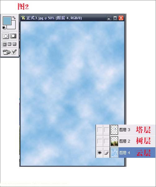 Photoshop制作永恒之塔海报教程_www.knowsky.com