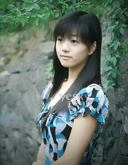 Photoshop调色教程:调出春天绿基调的美女_www.knowsky.com