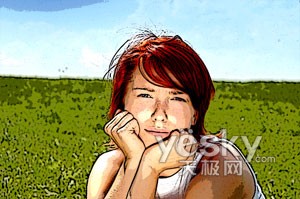巧用Photoshop滤镜将肖像照片变成卡通特效_www.knowsky.com