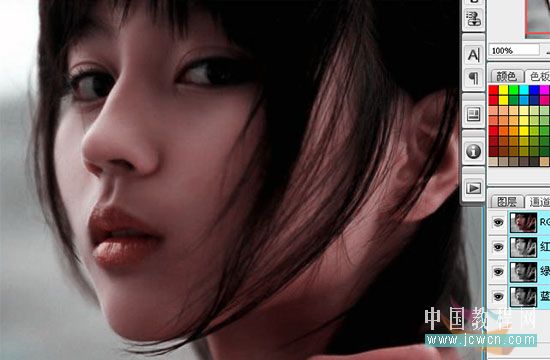 Photoshop后期教程:综合运用调整偏色图,让MM靓丽起来_www.knowsky.com