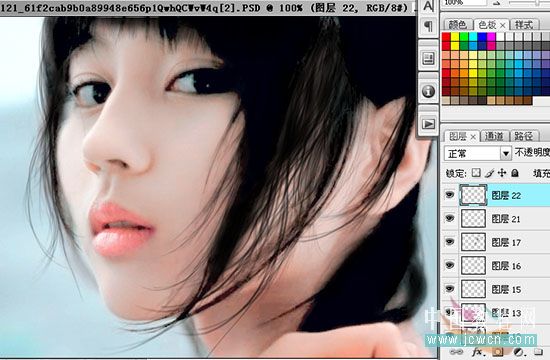 Photoshop后期教程:综合运用调整偏色图,让MM靓丽起来_www.knowsky.com